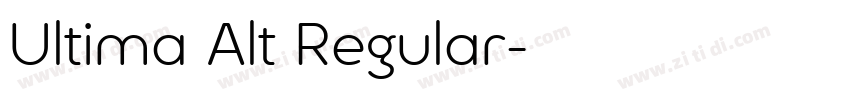 Ultima Alt Regular字体转换